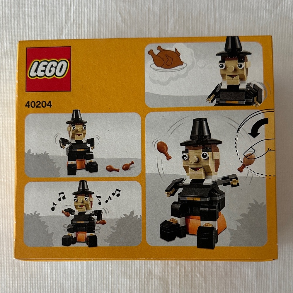LEGO Halloween Pilgrim Costume Set - Black and Orange - Picture 2 of 4